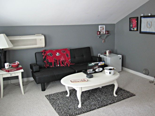 Roll Tide & Go Gamecocks! The hubby spends lots of time up here. 