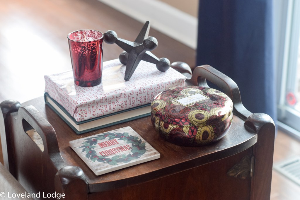 Christmas side table