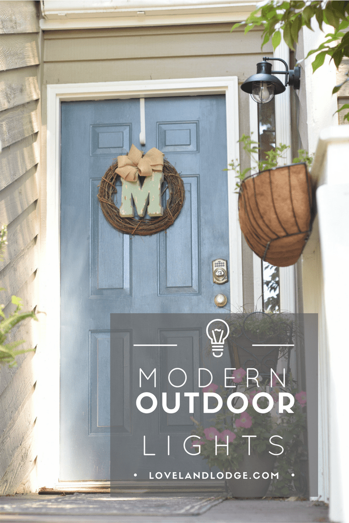 Replacing dated outdoor light fixtures with new modern dusk to dawn lights