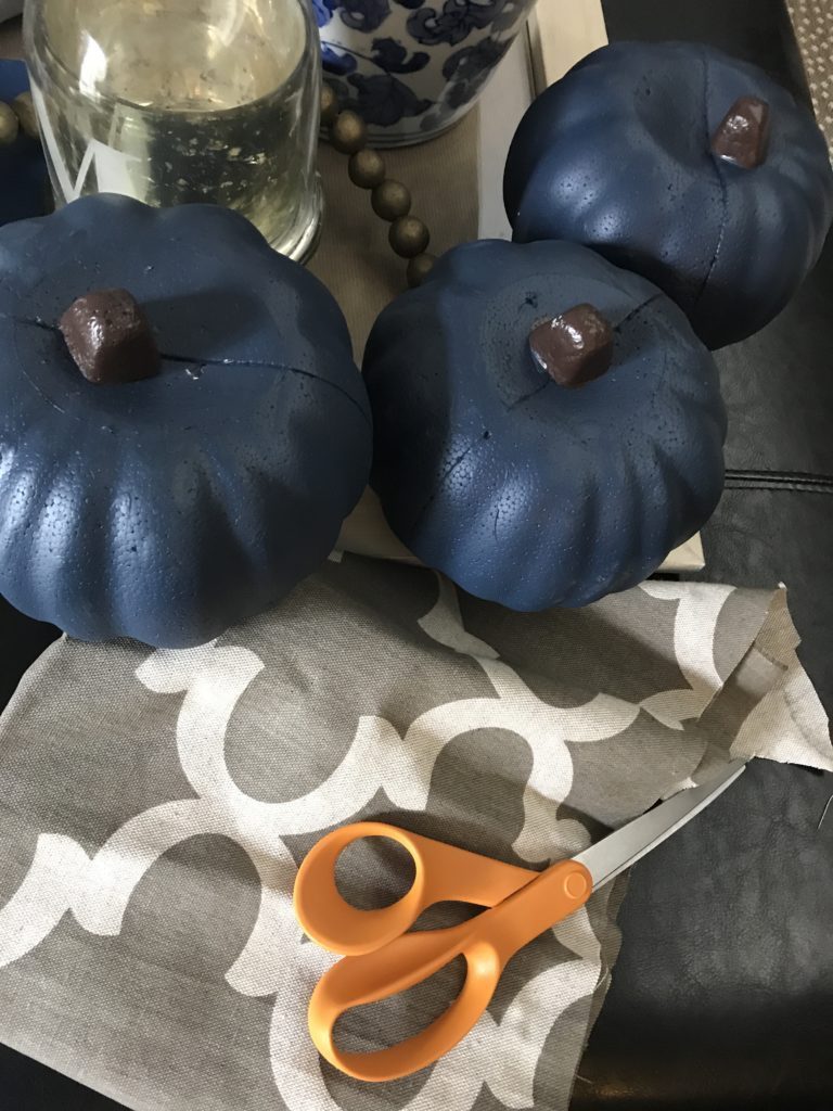 Dollar Tree Fabric Pumpkins - Easy Fall Craft Ideas