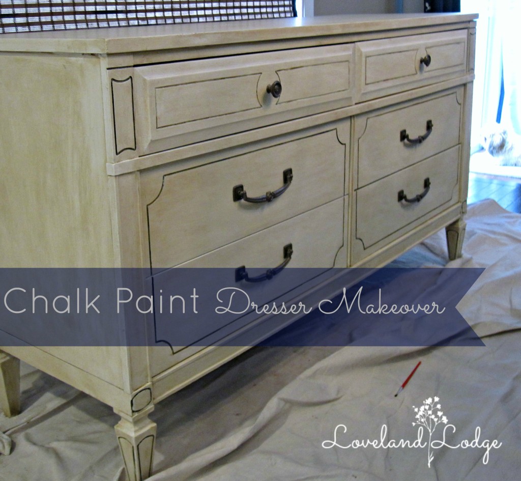 Chalk Paint Makeover: Dresser into TV Stand - Loveland Lodge